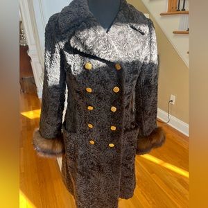 Brown Vintage Lamb Coat